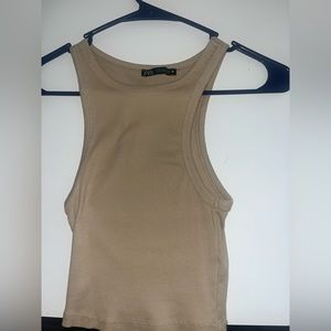 Zara light brown tank top. Never worn